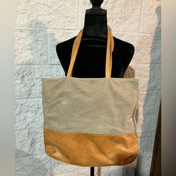 Hearth Hand Bags Twotone Tote Bag By Hearth And Hand Poshmark